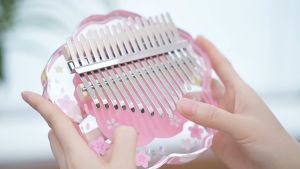 Alat Musik Kalimba 17 keys Acrylic BONUS Tas / Kalimba17 Key untuk pemula Piano jari Kecapi jari Kalimba / instrumen Carimba /