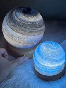Đèn Ngủ 3D Quả Cầu Pha Lê Các Hành Tinh Phát Sáng Decor Trang Trí Phòng Ngủ Quà Tặng Sinh Nhật