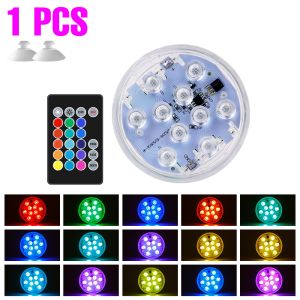 other | RGB Underwater Light LED Submersible Lamp Outdoors Garden Swimming Pool Halloween Decoration Party Pond Fountain Decor Lighting