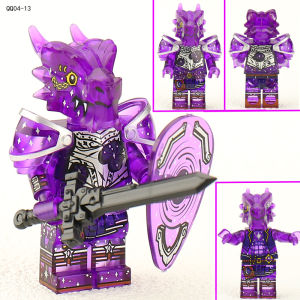 D&D Themed Skeleton Dragon Knight with Pegasus Ride Minifigure Building Bricks