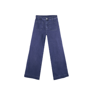 GALASHELLS French Style High Waist Wide Leg Jeans Comfortable Commuting Casual Cotton Denim Womens Fashion Spring Season