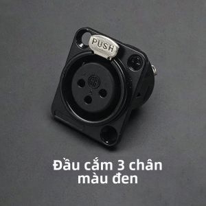 JCD | 1PC XLR Cáp Âm Thanh Kết Nối Micro Chuyên Nghiệp Dây Nam Nữ Jack Cắm Cho Thiết Bị Âm Thanh 3/4/5Pin Tùy Chọn