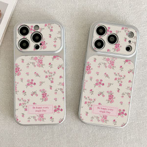 Pink Flower PU Leather Phone Case For iPhone 17 Pro Max 16 Pro 13 15 11 12 14 17promax Shockproof Bumper Soft Fundas Cover