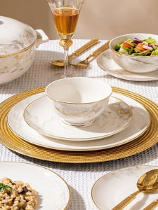 mornenjoy | Stylish New Ceramic Tableware Set Jingdezhen Bone China
