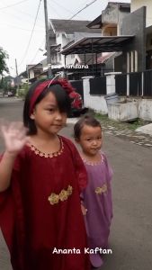GAMIS KAFTAN ANAK ANANTA 2 / KAFTAN ANAK TERBARU / KAFTAN LEBARAN ANAK / BAJU LEBARAN ANAK