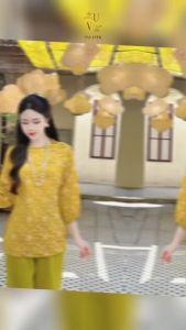 Pháp phục cổ tròn tay lỡ đính nút ngọc áo chất gấm phối quần lụa nhung lạnh Phom 40-68kg