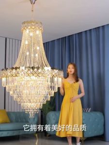 Đèn trần trang trí DT-06 kích thước lớn pha lê sang trọng đẹp mắt sang trọng và hiện đại - Hàng cao cấp nhập khẩu - Bảo hành 1 năm