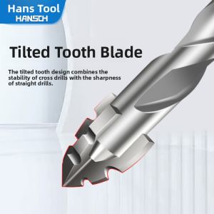 MONLEYTA | Precision German Four-Blade Sawtooth Off-Center Drill For Full Ceramic Tile Glass Marble Concrete High Hardness Manually Operated