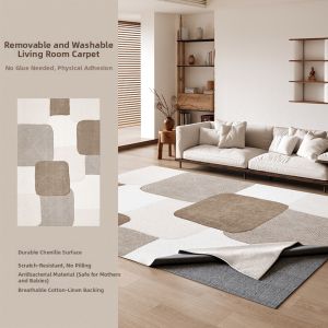 AOVOC | Vintage Removable Washable Luxury No-glue Machine-washable Carpet