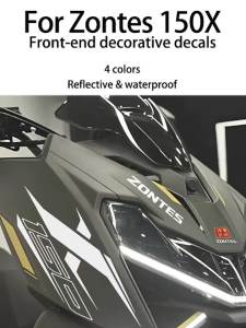ZT150X Front Fender Decals for Zontes 150X Motorcycle Customization Vinyl Decals 150X Tail Super Reflective Sticker