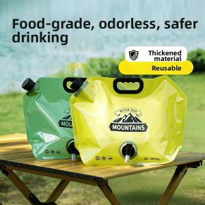 Portable Foldable High-capacity Reinforced Soft Water Bag 8L