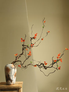 Natural Dried Dragon Jujube Branch Zen Style Indoor Living Room Decoration Ornaments Curly Branch Simplicity Decorative Accessories