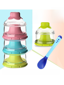 แบบพกพาขนาดใหญ่ความจุอิสระทารกสูตรนมผงข้าวกล่องเก็บธัญพืชอาหารเสริมปิดผนึก Mini Partition กล่อง