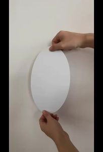Elliptic HD Anti Fog Wall Mirror Sticker Self Adhesive Shatterproof Acrylic Non-Glass Safety Mirror Sheets for Home Decor