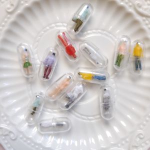 Fruit Capsule Simulation DIY Mobile Phone Case Hairpin Material Handmade Decoration Accessories Small Person Capsule