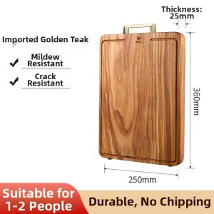 YUANSENTAI | Antimicrobial Mold-Resistant Golden Teak Butcher Block