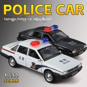 CHEZHI | Realistic Alloy Sound and Light Police Car Model