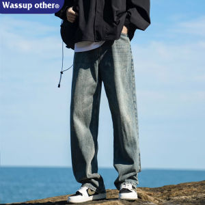 Retro Straight-leg Wide-leg Thin Jeans for Men