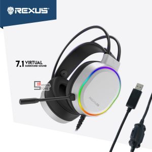 Rexus Headset Gaming Thundervox HX9 RGB USB Plug Surround 7.1 High Technology Sound with Microphone