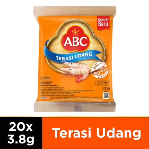 ABC Terasi Udang 1 pack contains 20 sachet x 3.8 gram (SG)