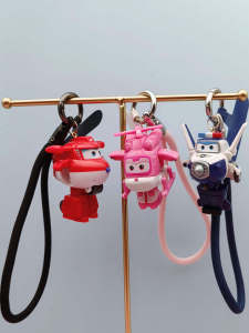 Superhero Toy Keychain Cute Childrens Gift Led Police Chief Little Love Pendant Student Present Creative Festival Supplies