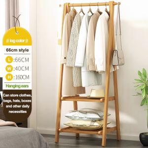 BOHO Kệ Treo Quần Áo Có thể gập lại chất liệu gỗ thông cao cấp