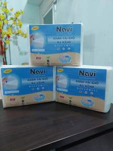 COMBO 2 BỊCH KHĂN VẢI KHÔ ĐA NĂNG CAO CẤP NAVI 500GR SIÊU MỀM MỊN VÀ AN TOÀN CHO BÉ