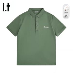 izzue | Áo Polo Dễ Thở Kinh Doanh Phong Cách Casual Mùa Hè