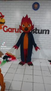 Kostum Maskot Badut Burung Garuda Setelan Dewasa Lucu Costume