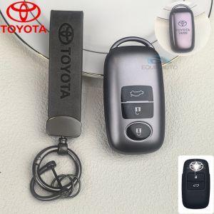 Tpu ฝาครอบกุญแจรถสําหรับ Toyota Yaris/Raize/Vios/Avanza Keyless สมาร์ทรายการกุญแจ Toyota พวงกุญแจ