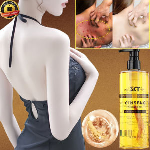 Ready stock pati ginseng anti kedut original shower gel peptide niacinamide moisturizing smooth fragrance whitening skin care jerawat badan350ml人参沐浴露