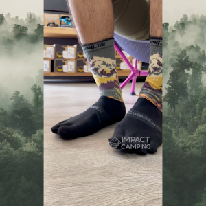 Aonijie ถุงเท้าแยกนิ้ว Mid-Calf Roe Socks