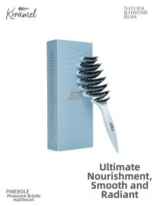KRRAMEL | Pig Bristle Teasing Comb For Pampering Fluffy Hair