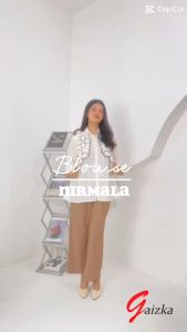 NIRMALA SHIRT - Ukuran S M L XL XXL 3XL 5L - Atasan Wanita Jumbo - Atasan Jumbo - Kemeja Big Size