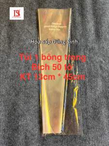 [ T236 ] ( Tập 50 tờ ) Sỉ Túi bóng kính đựng hoa gói hoa 1 bông - 3 bông - 5 bông hoa tươi hoa giả