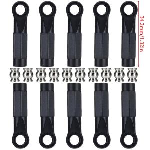 10pcs Lengthening M3 Rod End Link Linkage Balls Joint Head For 1/10 Rc Car Crawler Axial Scx10 Ii 90046/47 Traxxas Trx4 Trx6 Rgt