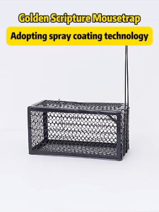 【BUY 1 TAKE 1】3PCS Large Rat Cage 30x15x15 Rodent Control Catch Bait Mouse Trap Live Rat and Mouse Trap Cage Metal Foldable Reusable Pest Control Cage Free Shipping Sale
