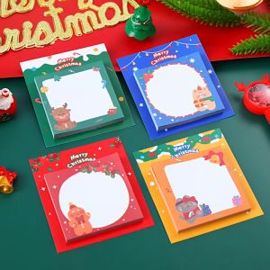 MOMO Cute Animal Christmas Sticky Notes 30Sheets Memo Pads School Student Stationery