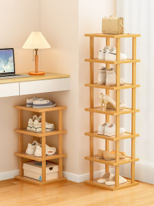Simple Doorway Home Use Bamboo Shoe Rack Multi-layer Storage Space Saving Compact Shoe Cabinet for Dormitory under Table