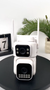 RZ380 CCTV Camera 4G SIM Dual Lens Outdoor Solar CCTV IP66 Waterproof no wifi needed Auto Tracking Night Vision Full Color Night Vision Two-way audio