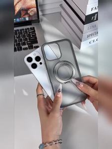 Ốp Điện Thoại Samsung S26/S25/S24/S23 Ultra Cao Cấp Chống Sốc Tích Hợp Vòng Xoay Nam Châm Chân Đế Gấp Viền Kim Loại TPU
