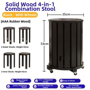 Foldable Stackable Multifunctional Stool