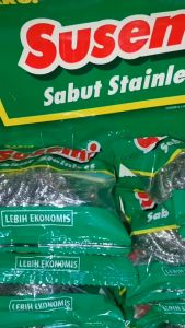Susemi Sabut Stainless Gosok Panci & Kawat Stainless Cuci Piring Anti Karat Sponge