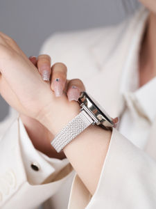 Samsung Watch Compatible Classic Sporty Steel Buckle Bracelet for Women Active1/2 Gear4/5 pro S4 Metal Strap Intelligent Device Accessories