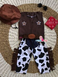 Baju Koboi Kostum Anak Logan Cowboy Set / Cowboy Set Anak Balita Kostum Toddler Halloween Costume Cosplay 5 in 1 Premium