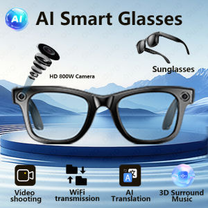 Take Photos Smartglasses Video Shooting WiFi Transmission Memory 32MP Bluetooth Call IP68 Waterproof HD 800W Camera Smartglasses