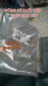 Võng Dù 2 Lớp Hiệu EVE Cao Cấp - KT (235x140)cm - Chất Dù Dày Chịu Lực Tốt - Võng Du Lịch Dã Ngoại