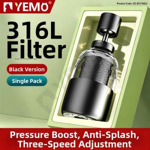 YEMO | Rotatable Water Filter Faucet with 316L Stainless Steel Mesh