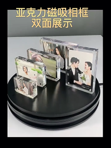 SG Gadget® Acrylic Photo Frame Desktop Picture Holder /Display Stand/Creative Magnetic Fridge Magnets