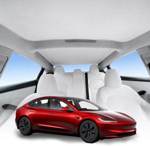 For Tesla Model 3 2017-2026 Sunshade Roof Never Sag Nano Ice-Crystal Coatings 3-Gen Heat Insulation Glass Roof Sun Shade